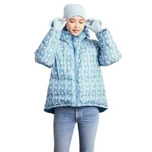 Hill House Blue Patterned Ski Jacket